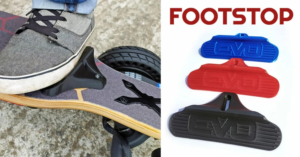 Footstop pour skate électrique offrant sécurité et stabilité